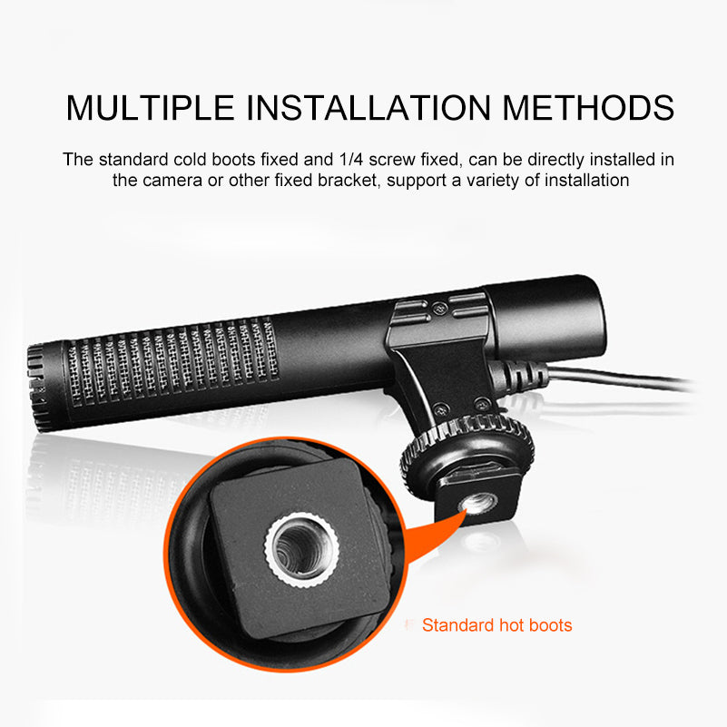 MIC-01 Compact Camera Microphone – Universal Hot Shoe Mount