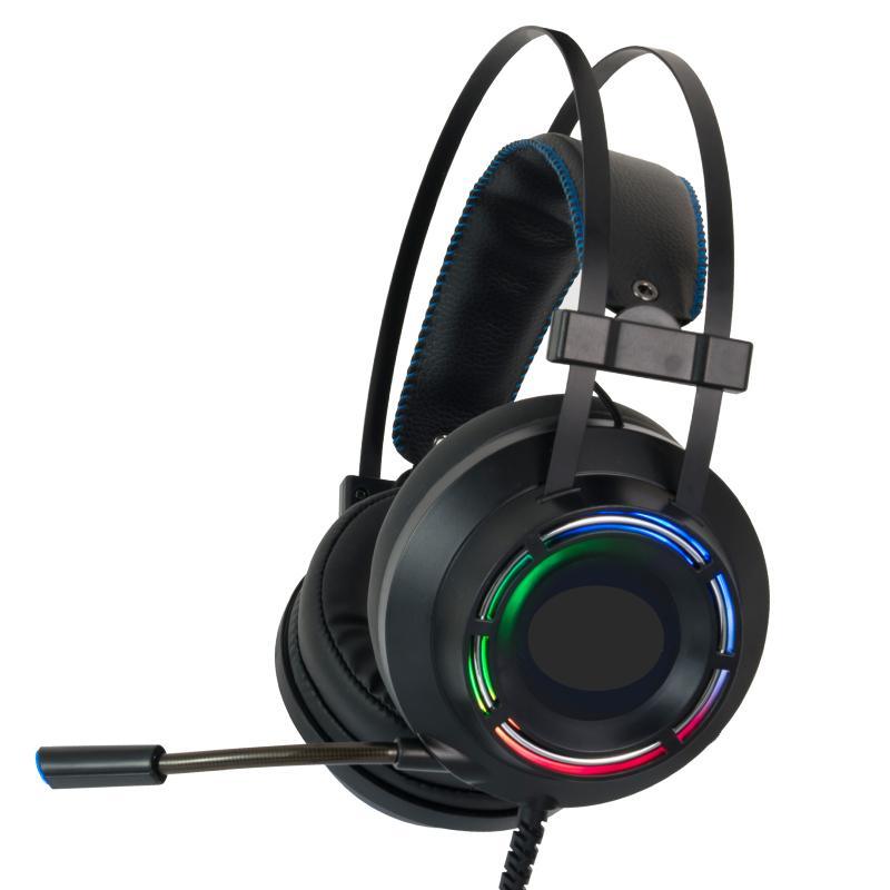 RGB Gaming Headset with Noise-Canceling Mic – USB, PC Compatible