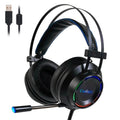 RGB Gaming Headset with Noise-Canceling Mic – USB, PC Compatible