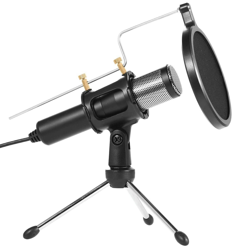 Professional Condenser Studio Microphone – Plug & Play USB
